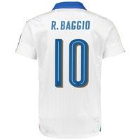 italy away shirt 2016 kids white with baggio 10 printing