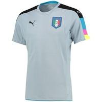 italy home goalkeeper shirt 2016 blue