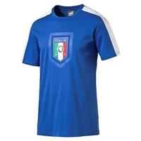 italy badge t shirt blue