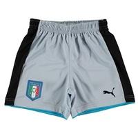 Italy Home Goalkeeper Shorts 2016 - Kids Blue