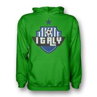 italy country logo hoody green kids