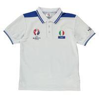 italy uefa euro 2016 polo shirt white kids