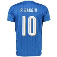 italy home shirt 2016 blue with baggio 10 printing blue