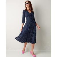 italian spot print jersey dress