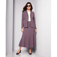 italian stretch wool blend crepe jacket