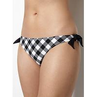 Italy check bikini briefs