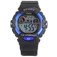 ITaiTekChildren Multifunction LED Sports Wrist Watch 30m Waterproof Assorted Colors Strap Watch