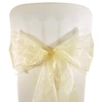 Ivory Organza Chair Sashes