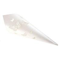 Ivory Pearl Butterfly Confetti Cones - 10 Pack