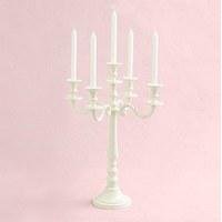 ivory 5 arm large wedding candelabra