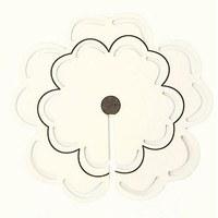 Ivory Flower Place Card For Glasses Pack