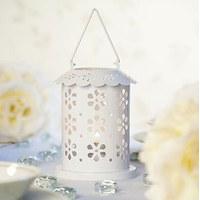 Ivory Lace Hanging Lantern