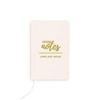 Ivory Linen Pocket Journal - Wedding Notes Emboss