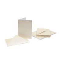 Ivory Pearlised Cards and Envelopes C6 20 Pack