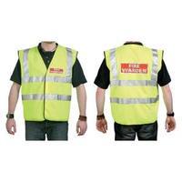 IVG Fire Warden Vest High Visibility Yellow with Fire Warden