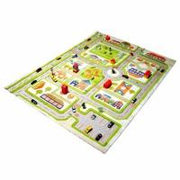 ivi 3d town play mat and rug in green 100 x 150