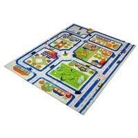 IVI 3D Town Play Mat and Rug in Blue 80 x 100