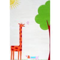 ivi 3d giraffe rug in cream 134 x 180