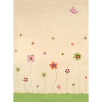 ivi 3d summer garden rug in cream 100 x 150