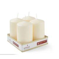 Ivory Pillar Candle Pack of 4