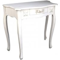 Ivory Wooden 1 Drawer Table