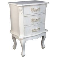 Ivory Three Drawer Chest