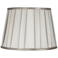 ivory 15 pleated shade with champagne trim