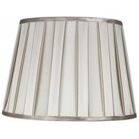 ivory 17 pleated shade with champagne trim