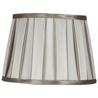 Ivory 11 Pleated Shade with Champagne Trim