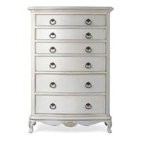 ivory 6 drawer chest