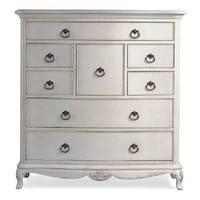 ivory 8 drawer chest