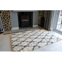 ivory cream trellis shaggy rug helsinki s