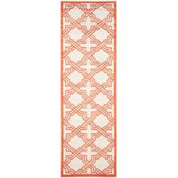 Ivory & Orange Geometric Rugs - Safavieh 68x213