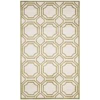 ivory green geometric rugs safavieh 91x152