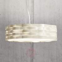 ivory coloured hanging lamp flutti sheet steel