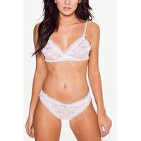 Ivory Pretty Lace Bow Brief - ivory