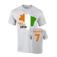 ivory coast 2014 country flag t shirt doumbia 7