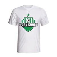 Ivory Coast Country Logo T-shirt (white)