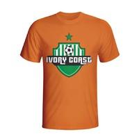 ivory coast country logo t shirt orange