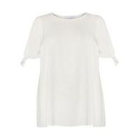 Ivory Tie Sleeve Top, Ivory