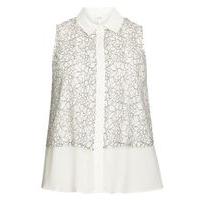 ivory lace overlay shirt ivory