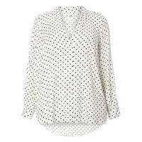 ivory spot print shirt dark multi