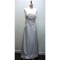 Ivory Empire Line Full Length Bridal Gown Beaded - Medium - Incanto - Cream / ivory - Strapless wedding dress