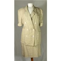 ivory skirt suit aquascutum size s beige skirt suit