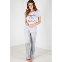 Ivy Shopping Is My Workout Print Pyjama Set