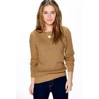 Ivy Oversized Jumper - camel