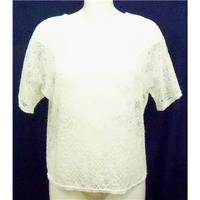 Ivory stretch lace top Size M/L