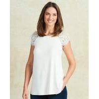 Ivory Lace Sleeve Swing Top