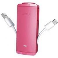 iWALK Charge It 2600mAh Rechargeable Battery with Micro USB Cable Hot Pink