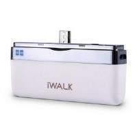 iWALK DBL1000M Rechargeable 1000mAh Battery/Dock (White) for Smartphones (Micro USB)